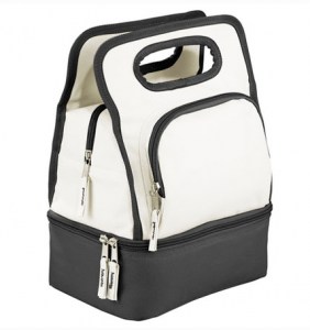 Cooler Luch Bag Blanco Gris Claro Poliester 1-web